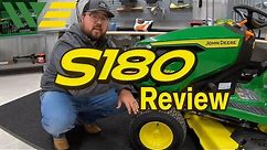 2021 John Deere S180 Riding Lawn Tractor Mower Review and Walkaround