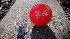 iPhone 5 Bowling Ball Drop Test - Ultimate Destruction Crash Test -