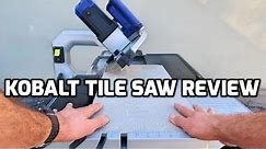 Kobalt 10" Tile Saw by Lowe's Review