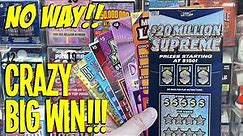 NO WAY!! $$$ CRAZY BIG WIN!!! $100 LOTTERY SCRATCH OFF TICKET