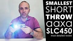 Smallest Short Throw LED Projector - AAXA SLC450 Review