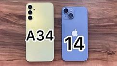 Samsung Galaxy A34 vs iPhone 14