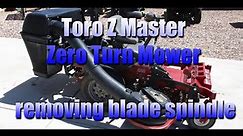 Removing the Blade Spindle on Toro ZMaster Zero Turn Mower