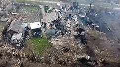 Russian drone footage shows destruction of Ukrainian town Popasna