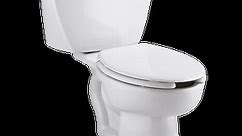 American Standard Cadet Pressure-Assisted 2Piece Porcelain enamel Elongated Toilet (White) No Seat