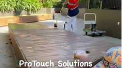 Timber seats and deck repairing and re coating. 3 way protection against moisture, UV light, moulds and fungus. | ProTouch Solutions
