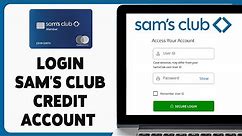How To Login Sam's Club Credit Account 2024 | Sam's Club Credit Card Sign In Guide
