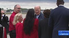 President Biden Arrival in Detroit to Join UAW Picket Line