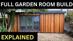 How to build a Garden Room - Full instructions with Storage Build