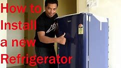How to Install a new Fridge/ Refrigerator w/o water line