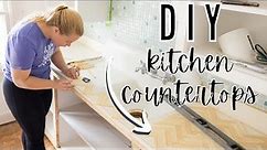 DIY & BUDGET FRIENDLY Kitchen Countertops UNDER $100