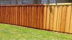 How we Stained our New Cedar Wood Fence