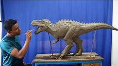 Making a Big size T-rex dinosaur with clay | clay art
