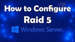 How to Configure Raid 5 to secure your data lesson 24 | Msolved Tech