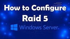 How to Configure Raid 5 to secure your data lesson 24 | Msolved Tech