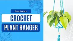 EASY Plant Hanger Crochet Pattern | Crocheted Boho Hanging Planter Tutorial for Beginners