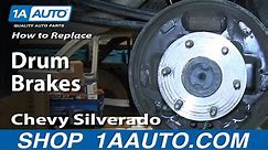 How to Replace Brake Drums 09-13 Chevy Silverado 1500 Truck