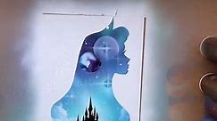 Stunning Disney spray paint art