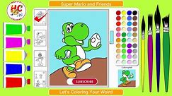 Coloring Super Mario and Friends