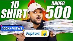 10 BEST SHIRTS FOR MEN UNDER 500 on FLIPKART 🔥 College Casual Shirt Haul Review 2023 | ONE CHANCE