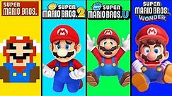 Evolution of All Mario Losing and Game Over Screens in Super Mario Bros Games (1985-2024)