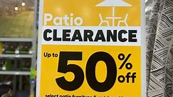 Lowes Home Improvement Hardware Store Clearance Prices on Patio Furniture @lowes
