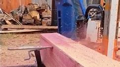 amazing chainsaw lumber milled on the Norwood pm14 chainsaw mill