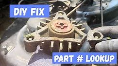 DIY Deck Spindle Replacement on Craftsman and other riding mower and how to look up parts