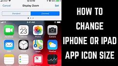 How to Change iPhone or iPad App Icon Size
