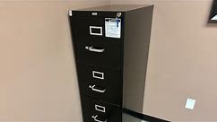 Staples 4 Drawer Vertical Letter File Cabinet with Lock