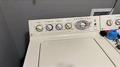 2000 GE Washer Full Cycle Of Towels