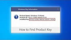 How to Find Windows 10 Product Key - 2020
