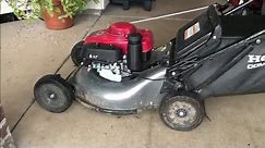 HOW TO FIX a Honda Lawnmower that REVS up TOO MUCH. Repair GOVERNOR ADJUSTMENT - Too high RPMs.