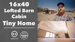 16x40 Lofted Barn Cabin with Premium Package #13427 Tiny Home