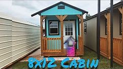 8x12 Cabin Trell Portable Buildings (Derksen)
