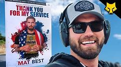 Mat Best Book: Thank You For My Service vs 50 Cal 🇺🇸📚💥