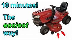 How to replace riding lawn mower blades... in 10 minutes!!