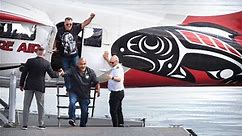 Puyallup salmon takes to the sky