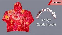 Tie Dye Hoodie - Geode Tie Dye - Step by Step for Beginners