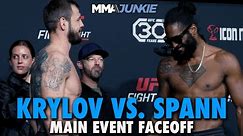 Ryan Spann Can't Contain Laughter During Nikita Krylov Faceoff | UFC Fight Night 220