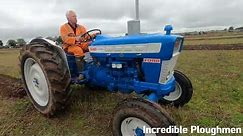 1966 Ford 4000 3.3 Litre 3-Cyl Diesel Tractor (64 HP) with Ransomes Plough