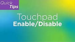 Touchpad: Enable / Disable | Lenovo Support Quick Tips