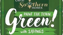 There's Still Time to Enter! Visit https://woorise.com/greatsouthernhomes/paint-the-town-green-giveaway for your chance to win! Ends March 31, 2024. #GreatSouthernHomes #GSH #PaintTheTownGreen #WithSavings #PrizeGiveaway | Great Southern Homes