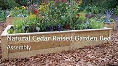 Natural Cedar Raised Garden Bed: Assembly
