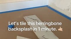 Fitting this herringbone backsplash. 🤙🏼🤙🏼. #puzzlepiece #puzzle #backsplashideas #herringbone #tile #tilework