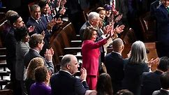 Biden begins speech thanking congressional leaders, Nancy Pelosi