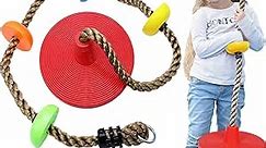 Tree Climbing Rope and Kids Disc Swing Seat Set Outdoor Backyard Playground Accessories