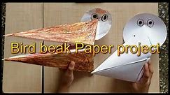 Origami- How to make Bird beak Paper art