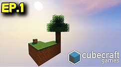 How To Play CubeCraft SkyBlock Ep1! Bedrock Edition