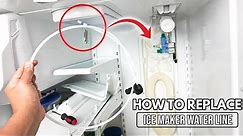 How To Replace A Leaking Refrigerator Ice Maker Water Line | Whirpool Refrigerator Ice Maker Repair